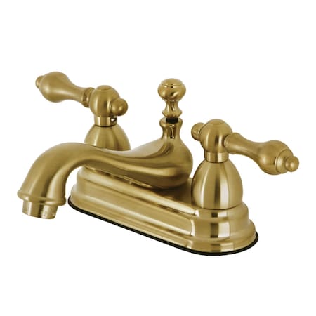 Kingston Brass KS3607AL 4-Inch Centerset Bathroom Faucet, Brushed Brass KS3607AL
